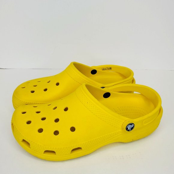 Crocs Unisex - Adult Men's and Women's Classic Clog Lemon Yellow Sz:8M - 10W.Goo - Picture 1 of 12